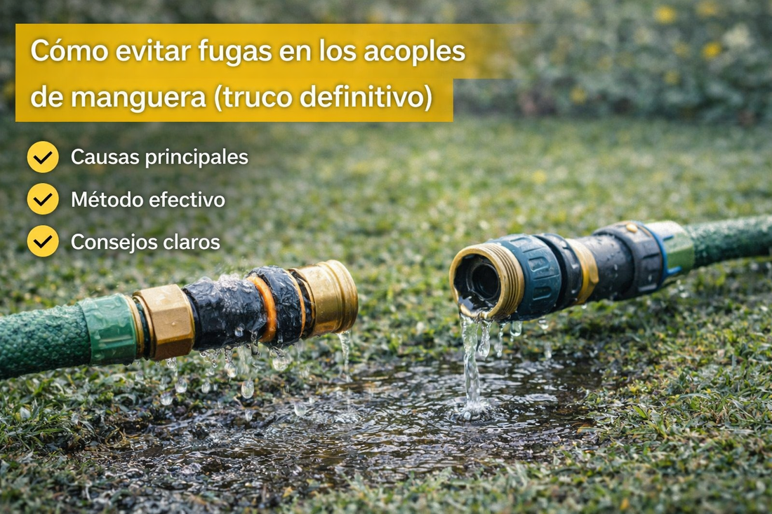 Cómo evitar fugas en los acoples de manguera (truco definitivo)