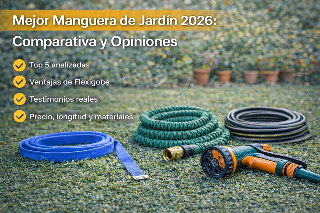 Mejor Manguera de Jardín 2026. Comparativa | Flexigobe