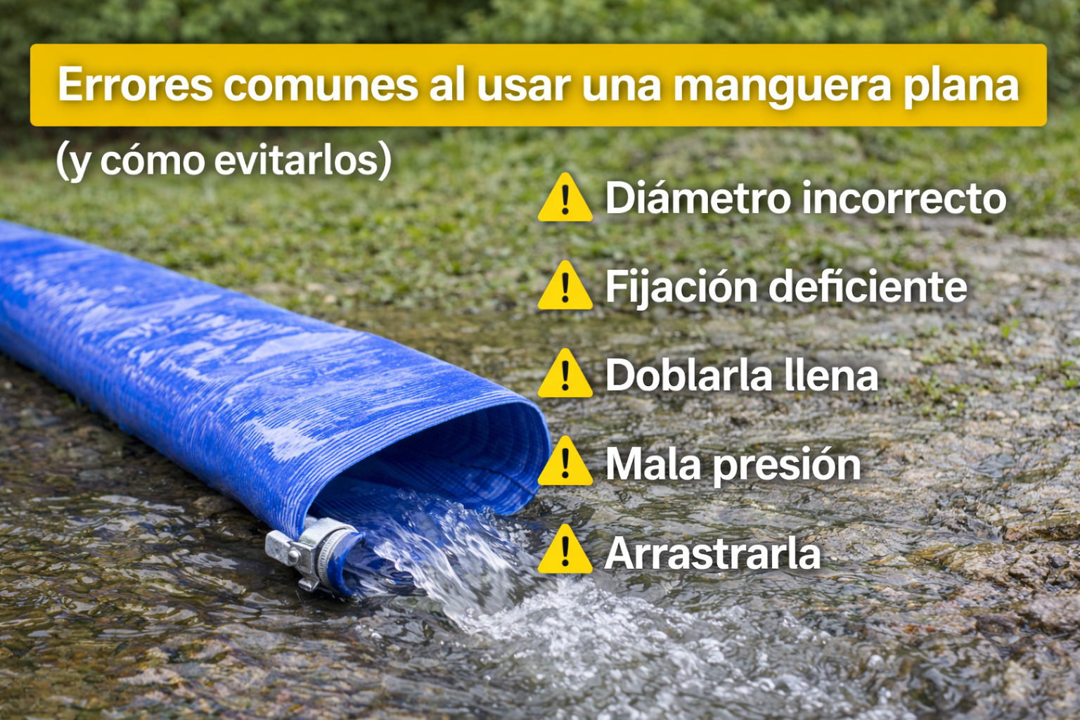 Common mistakes when using a flat hose and how to avoid them