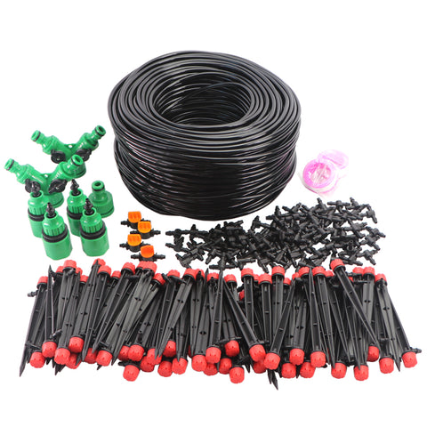 Kit Riego Goteo Automático 50m 36 Goteros Temporizador Programable Jardín Huerto Terraza Sistema Completo
