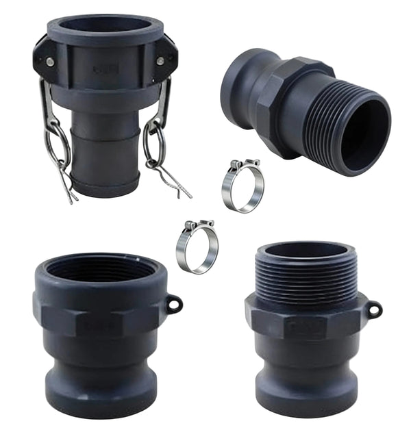 Acoplamentos Camlock Tipo A, C, E e F 